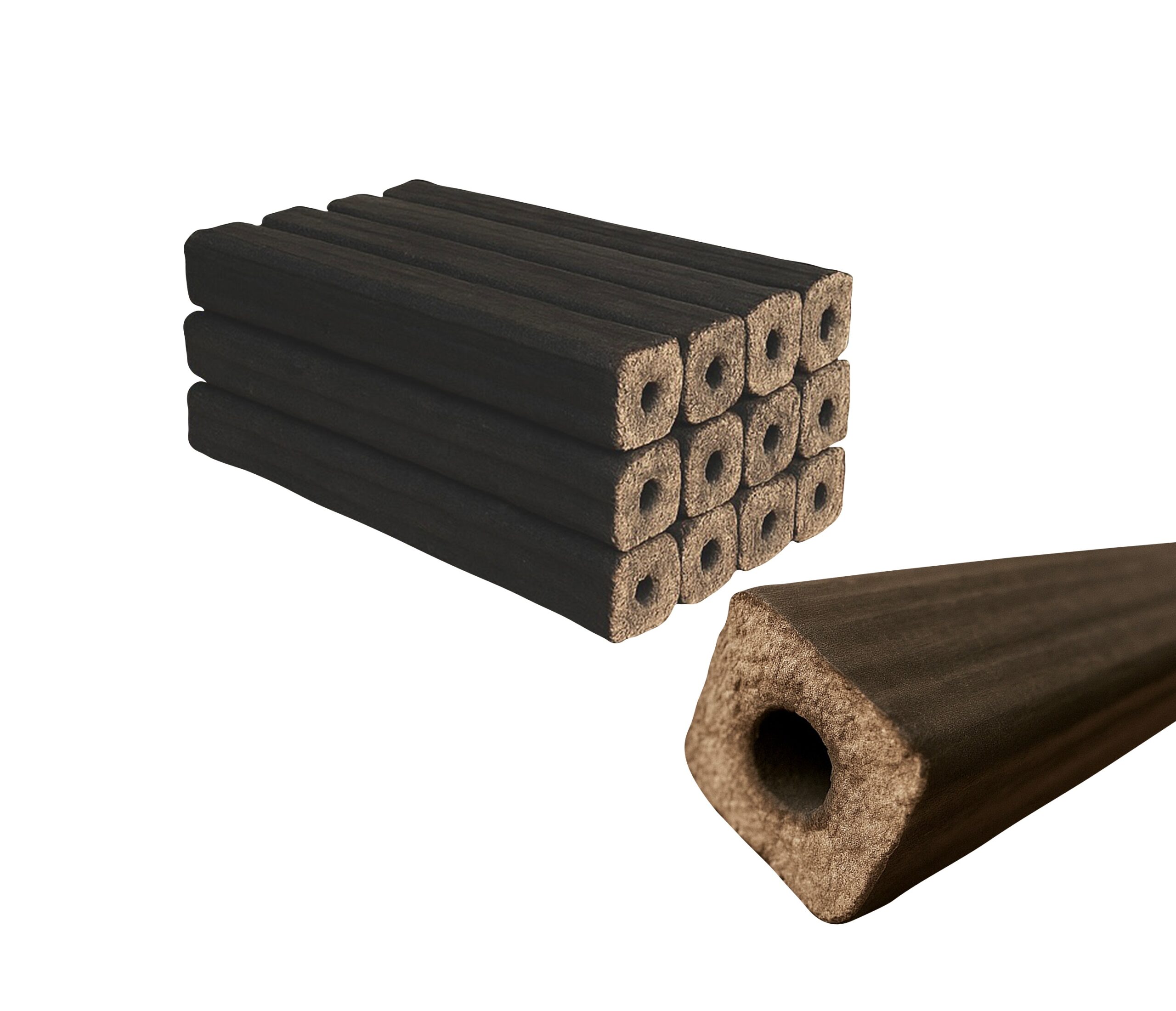 10 kg PINI Kay 30-33 cm Briketts 100% Eiche, Holzbriketts – Bild 5